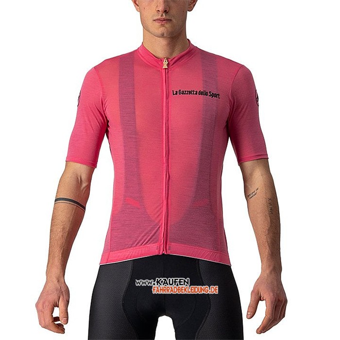 2021 Giro d'Italia Kurzarmtrikot und Kurze Tragerhose Rosa